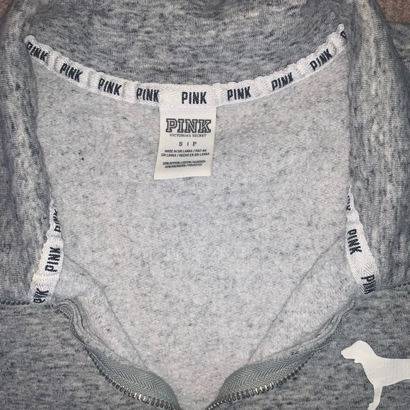 Pink, size small, quarter zip sweater - Picture 2 of 2